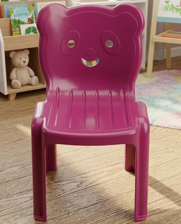 Panda Face Design Kids Chair