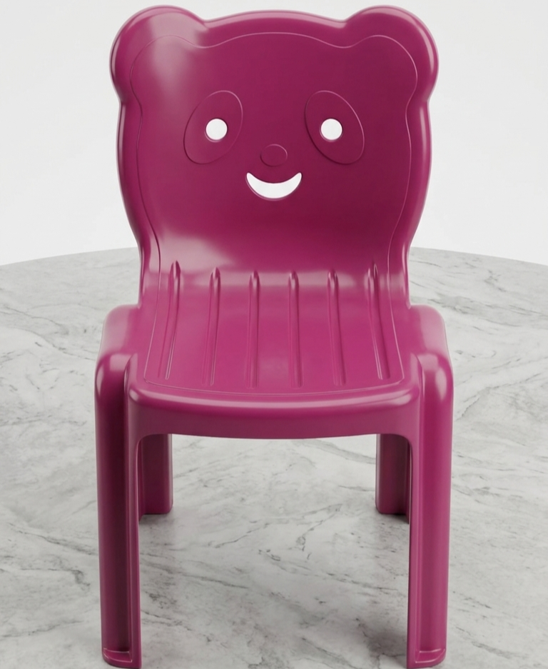 Panda Face Design Kids Chair
